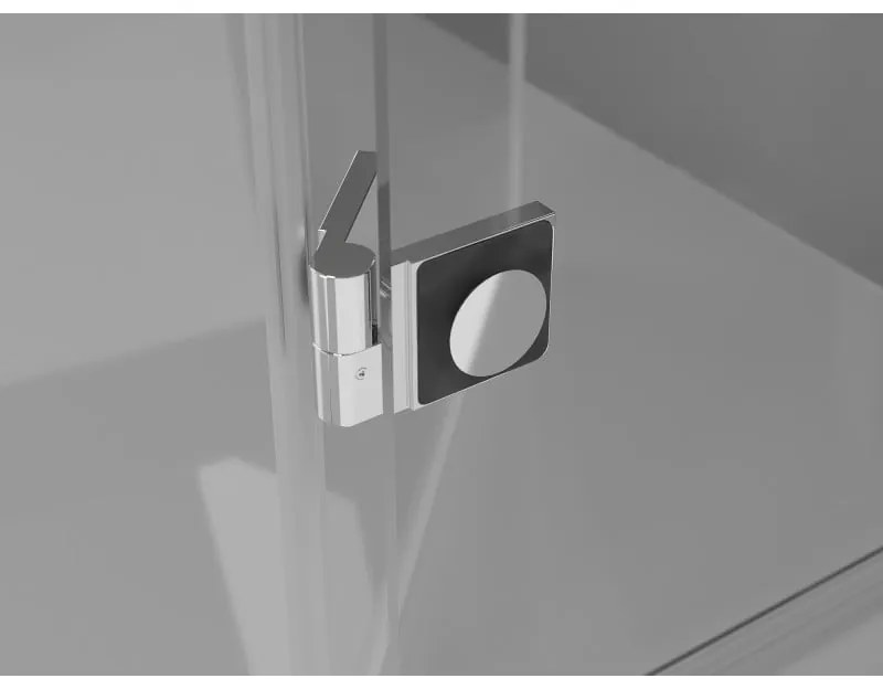 Mexen Mist-F Duo, skladací sprchový kút 90 x 120 cm, číre sklo, chrómový profil, 8A6-090L-120P-01-00