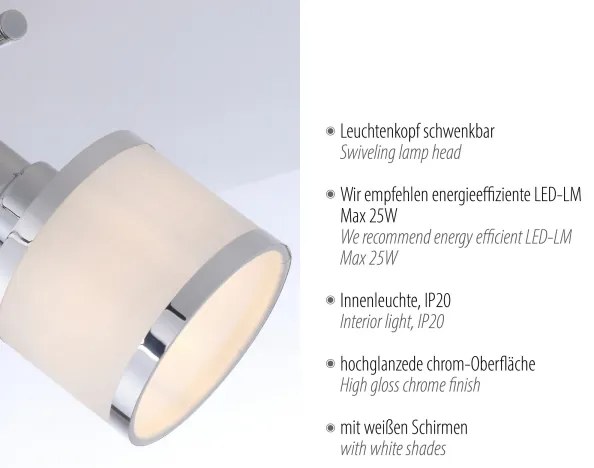 Leuchten Direkt 15372-17 - Bodové svietidlo ACCOR 2xE14/25W/230V