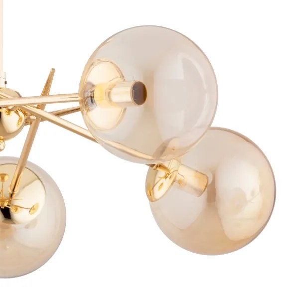 Prisadený luster PRIMERY 5xE14/10W/230V zlatá