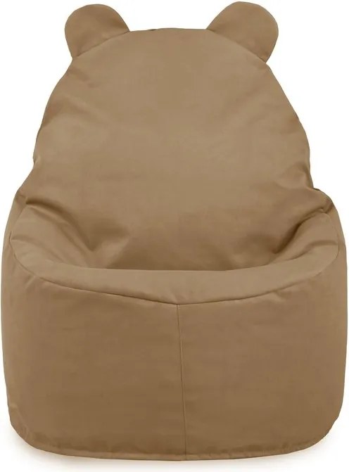 Detské kreslo Sako TEDDY – mäkké plyšové kreslo pre najmenších Farba: Béžový