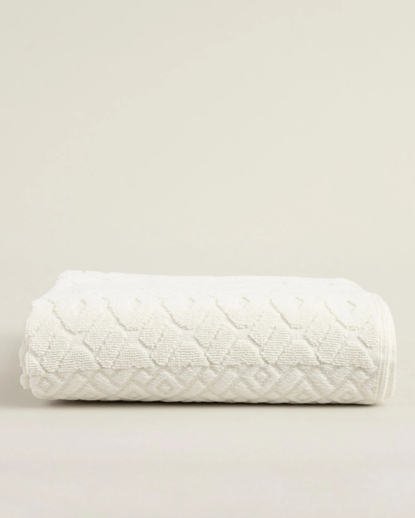 Uterák Lattice 70x140 cm cream pearl