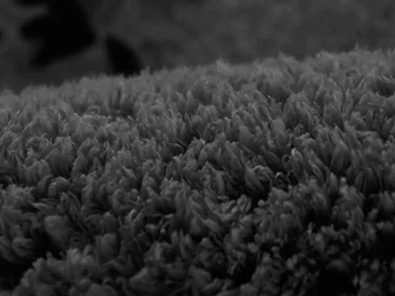 TZ Čierny obdĺžnikový koberec Alpaka Rozmer: 200x200 cm