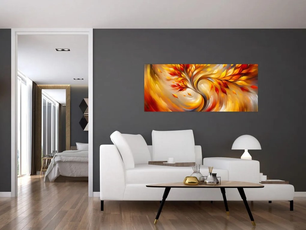 Obraz - Jesenný strom (120x50 cm)
