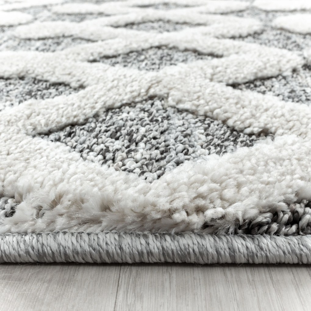 Ayyildiz Kusový koberec PISA 4710, Okrúhly, Sivá Rozmer koberca: 120 cm KRUH