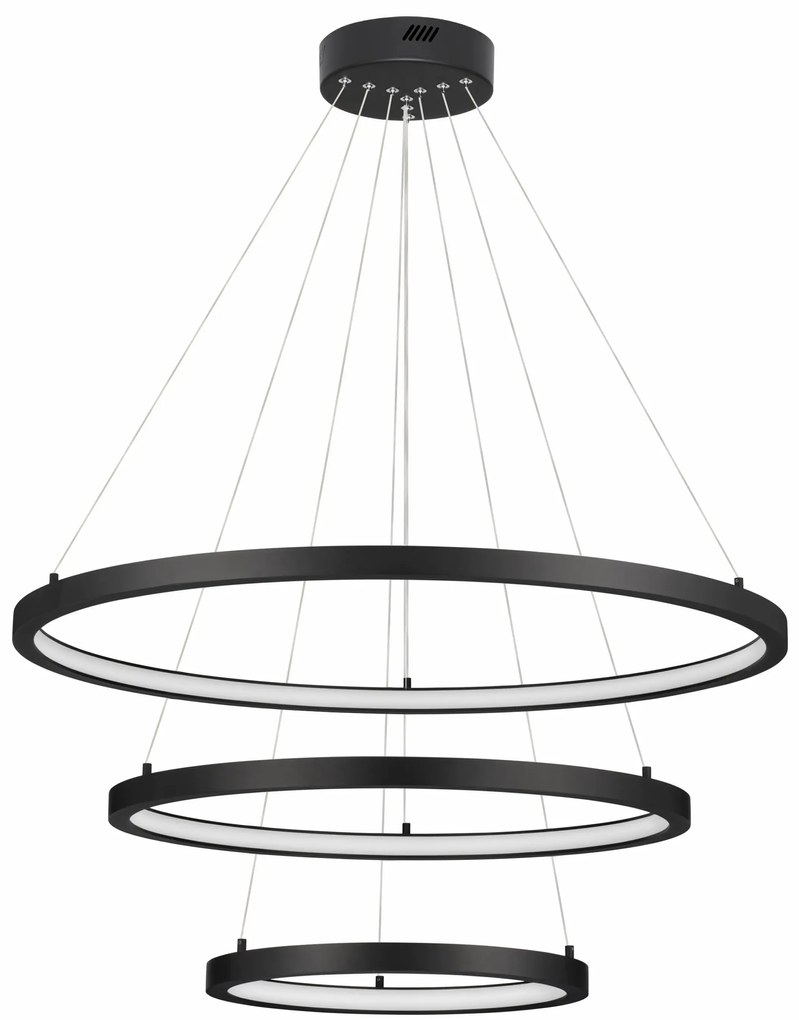 LED luster Empatia 180 čierne
