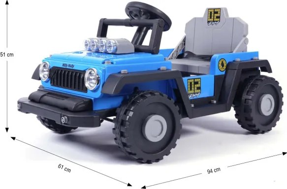 Elektrické autíčko Prime 2v1 modré