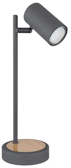 Globo 57910TG - Stolná lampa ROBBY 1xGU10/5W/230V šedá/hnedá