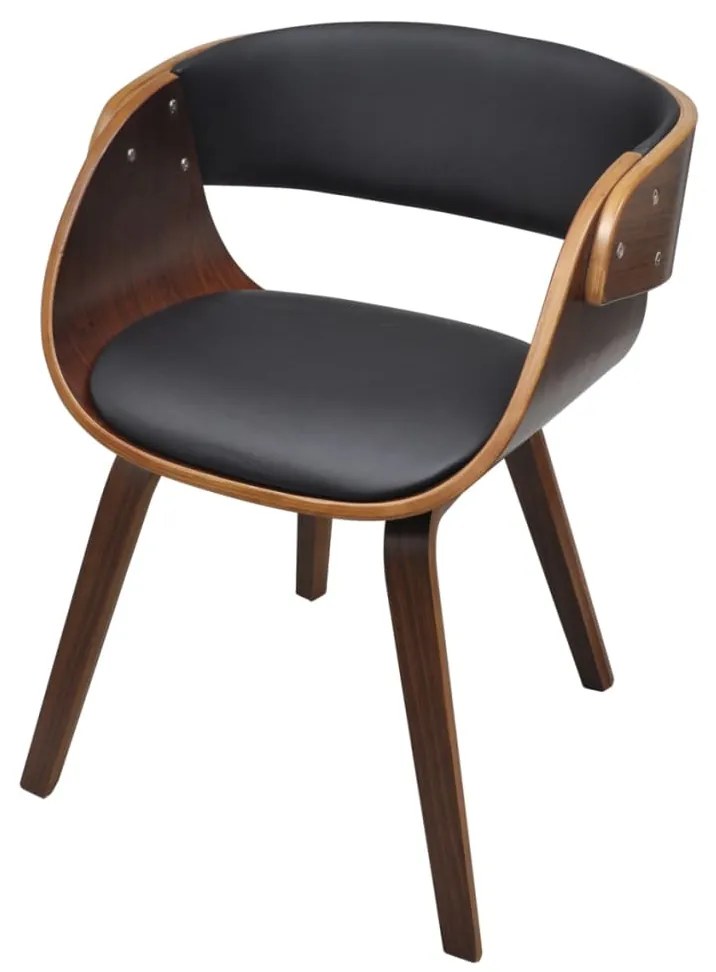vidaXL Jedálenská stolička s dreveným rámom, hnedá