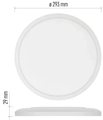 LED Stropné svietidlo FLORI LED/18W/230V 4000K biela pr. 29 cm