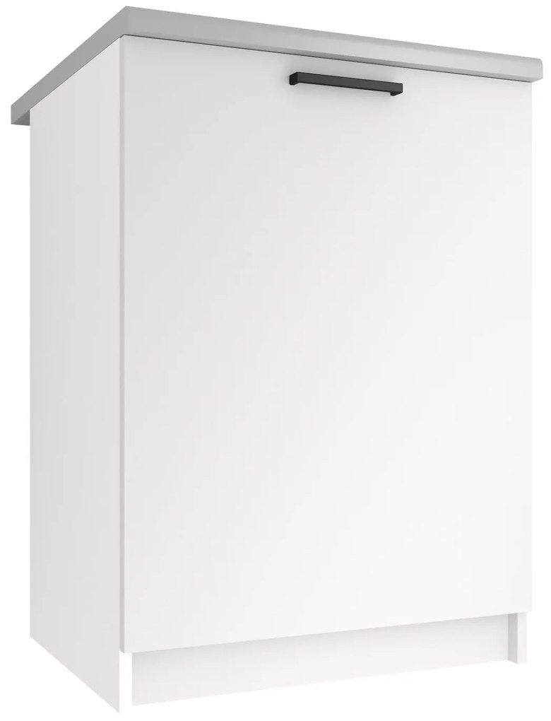 Kuchynská skrinka Belini spodná 60 cm biely mat s pracovnou doskou  TOR SD60/0/WT/WT/0/B1/