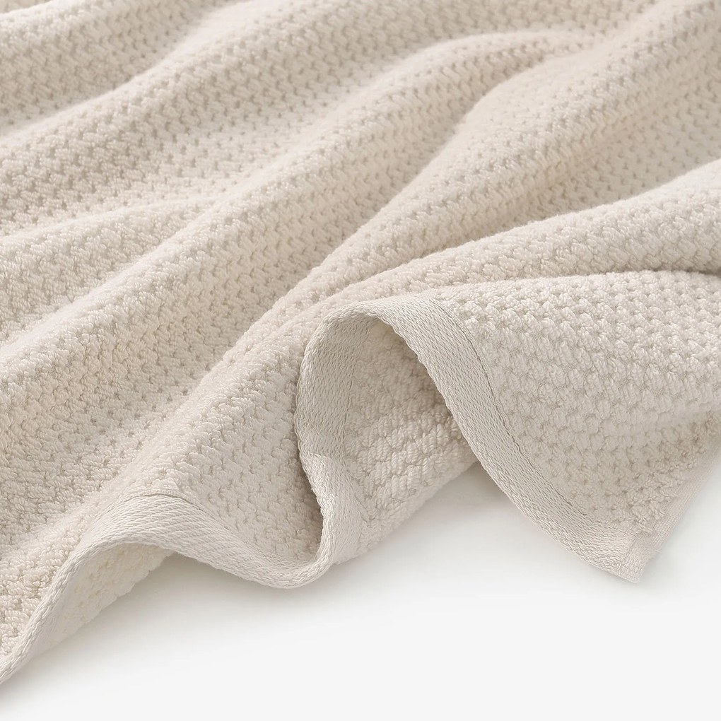 Goldea bavlnený froté uterák / osuška micro pure - mandľový 50 x 100 cm