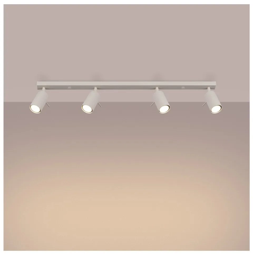 Krémovobiele bodové svietidlo 6x81 cm Etna – Sollux