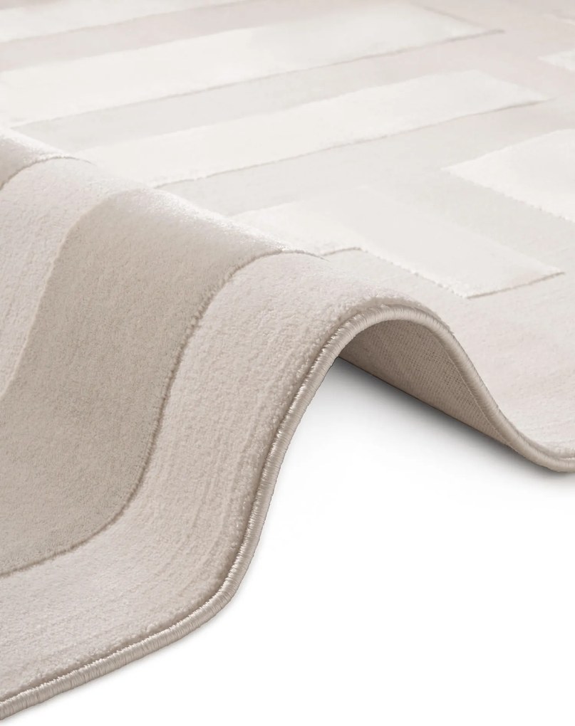 Kusový koberec Perles 106188 Cream z kolekcie Elle, 160x235, béžová, obývacia izba, ELLE Decoration