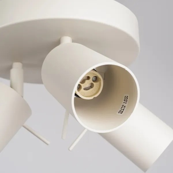 Sollux SL.1497 - Bodové svietidlo RING 3xGU10/10W/230V krémová