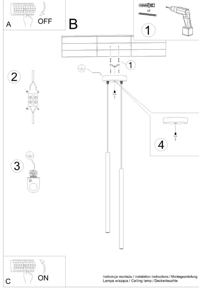Zelené závesné svietidlo ø 15 cm Fideus – Sollux