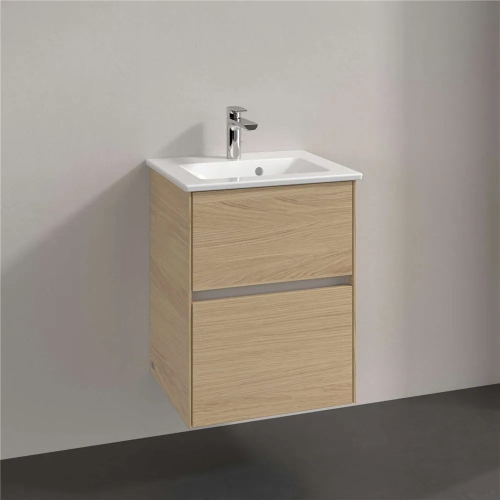 VILLEROY &amp; BOCH Collaro závesná skrinka pod umývadielko, 2 zásuvky, 472 x 404 x 610 mm, Nordic Oak, C14100VJ