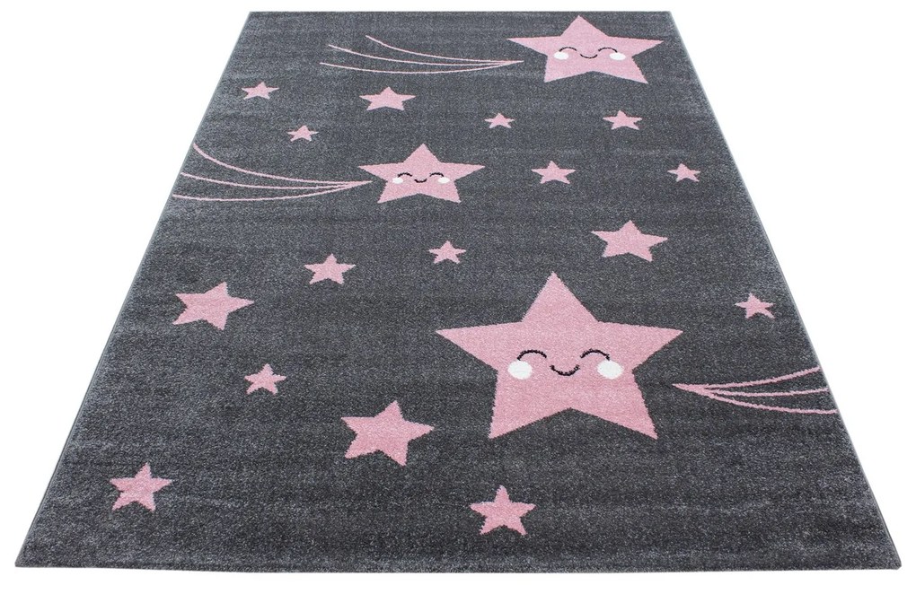 Ayyildiz, Kusový koberec Kids 610 pink, 120x170, ružová, detská izba