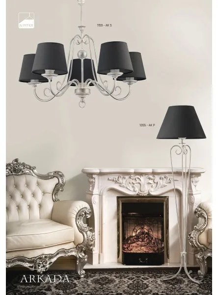Jupiter 1159 - AK5 - Závesné svietidlo ARKADA 5xE27/60W/230V