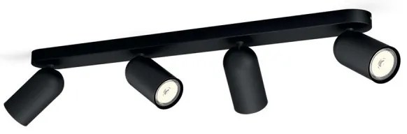 Philips 50584/30/PN - Bodové svietidlo MYLIVING PONGEE 4xGU10/5,5W/230V