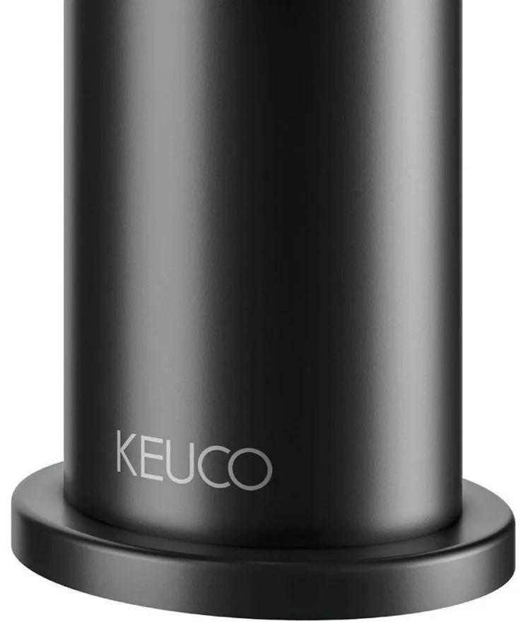 KEUCO IXMO Flat páková batéria pre umývadlové misy, bez odtokovej súpravy, výška výtoku 194 mm, čierna matná, 59510373100