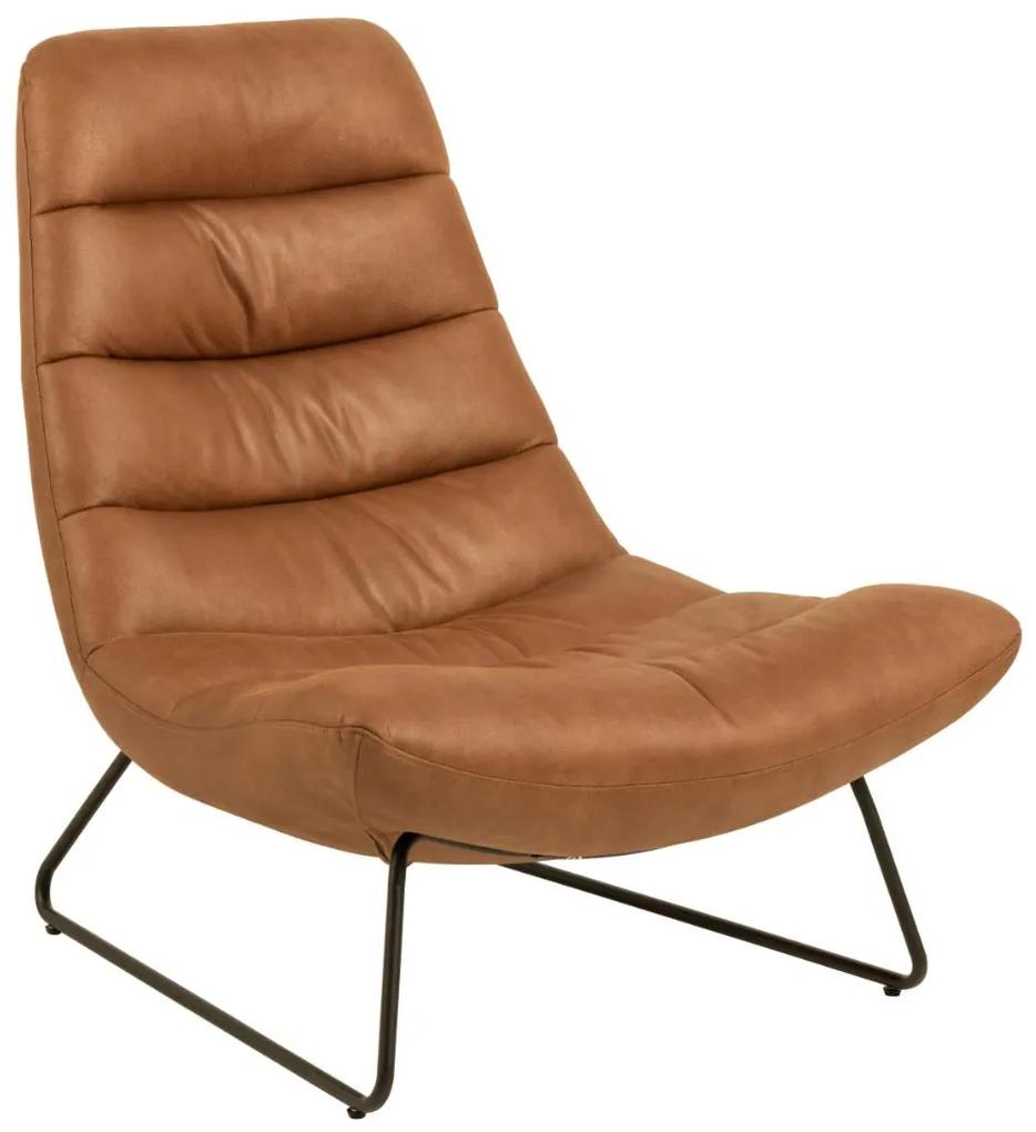 Dizajnová stolička Milford brandy hnedá