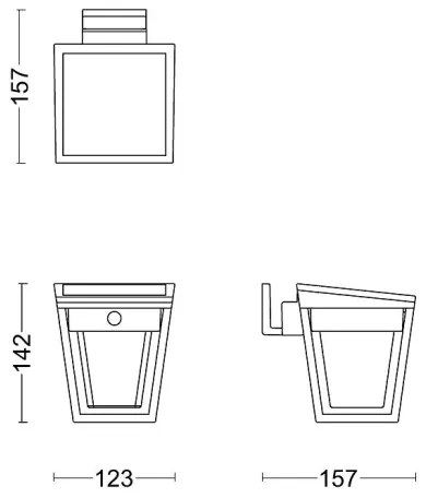 Philips-LED Solárne nástenné svietidlo so senzorom NISSA LED/1,8W/3,7V 3000K IP44