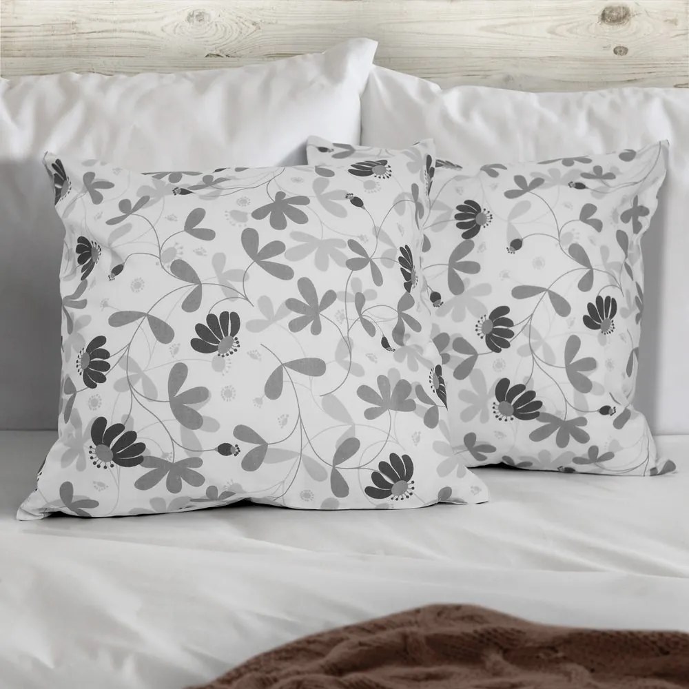 Polášek Bavlnená obliečka na vankúšik - Rozkvitnutá lúka | 40 x 40 cm