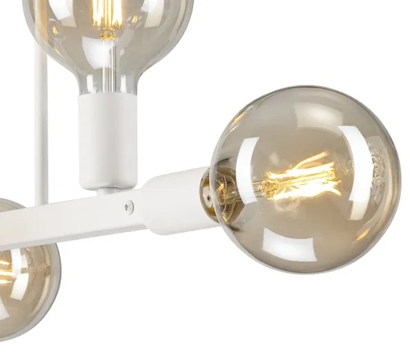 Luster na tyči ASTRID 6xE27/60W/230V biela