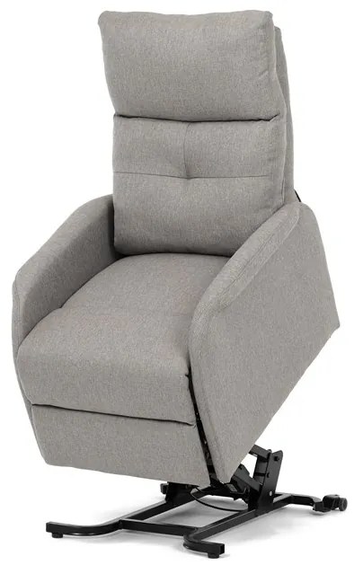 Autronic BONTEC Polohovacie kreslo, elektrické káblové ovládanie, krémová, látka, TV-5482 CRM2 Farba: Šedá