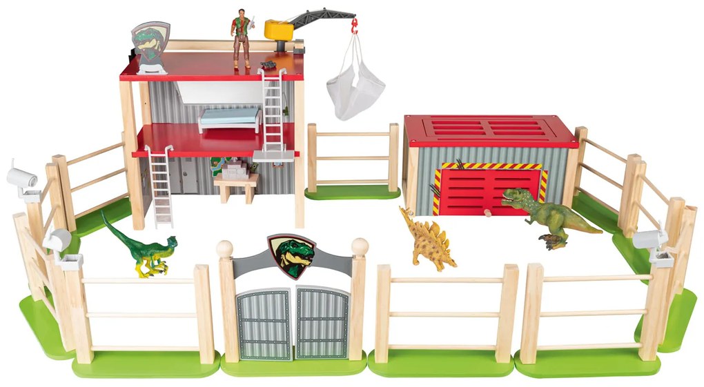 Playtive Drevená konská farma/dinoland ( dinoland)  (100357204)