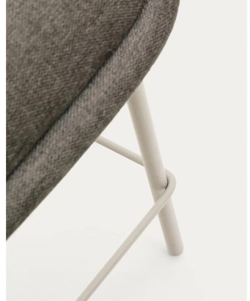 Barová stolička sivobéžová (výška sedadla 65 cm) Aimin – Kave Home