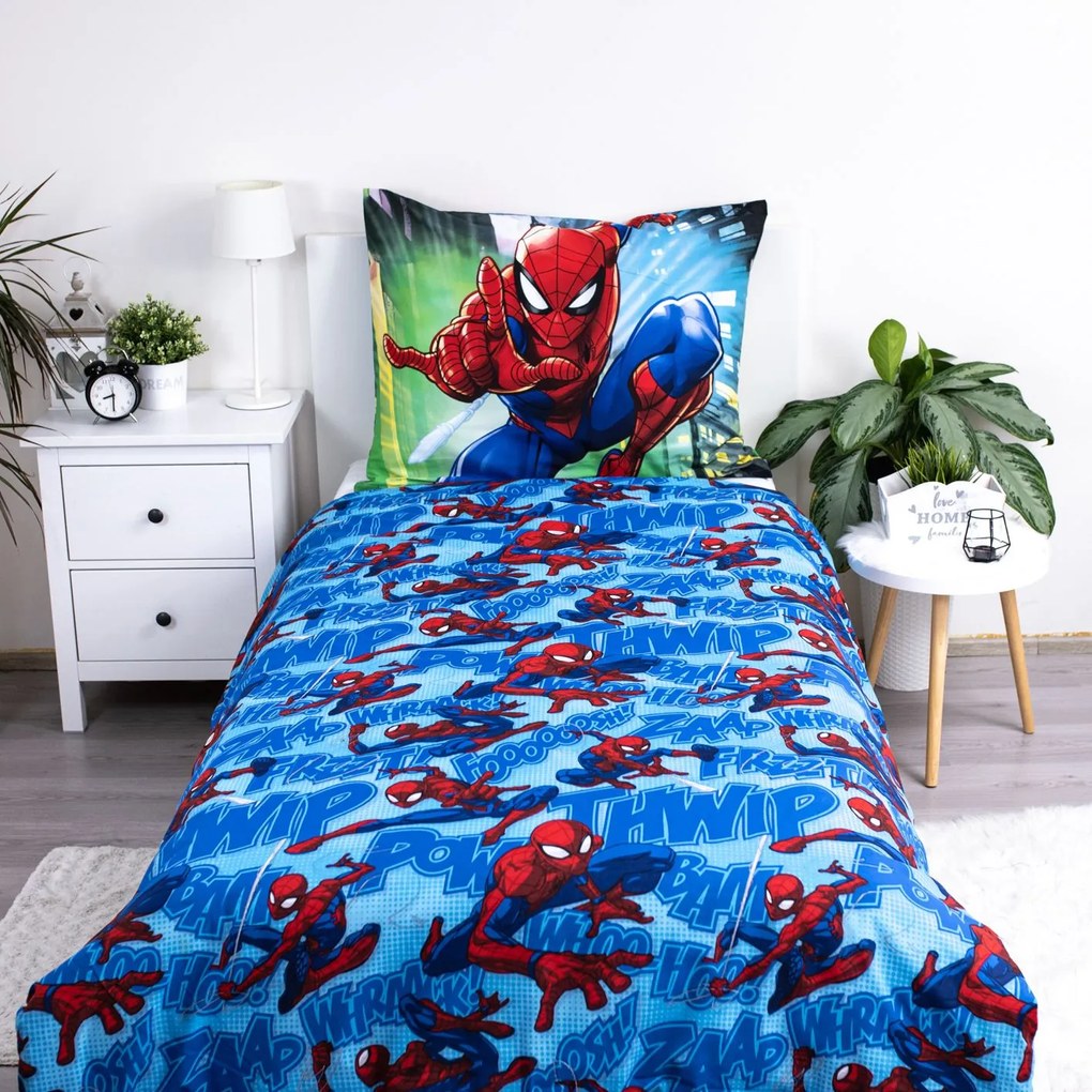 Jerry Fabrics Bavlnené obliečky 140x200 + 70x90 cm - Spider-man 05