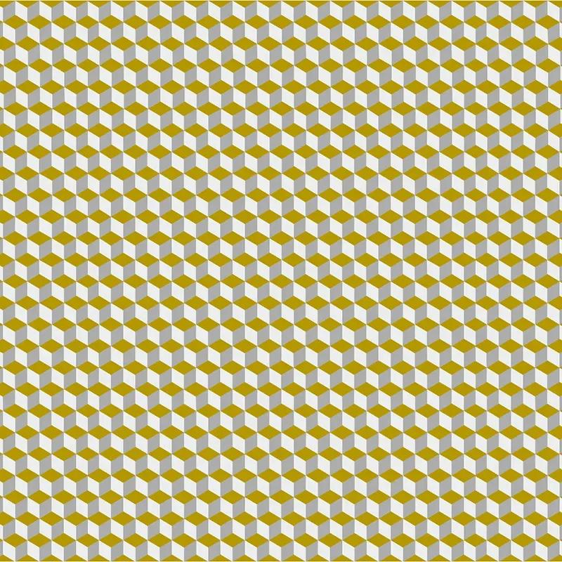 VLADILA Yellow And White Cube - tapeta