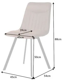 Stolička 41402 Aston Mikrofaser Hnedá  - Komfort-nábytok