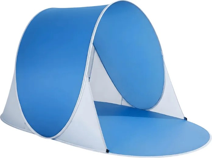 Samorozkladací plážový stan SUNSHADE 190x120 cm, modrá/biela