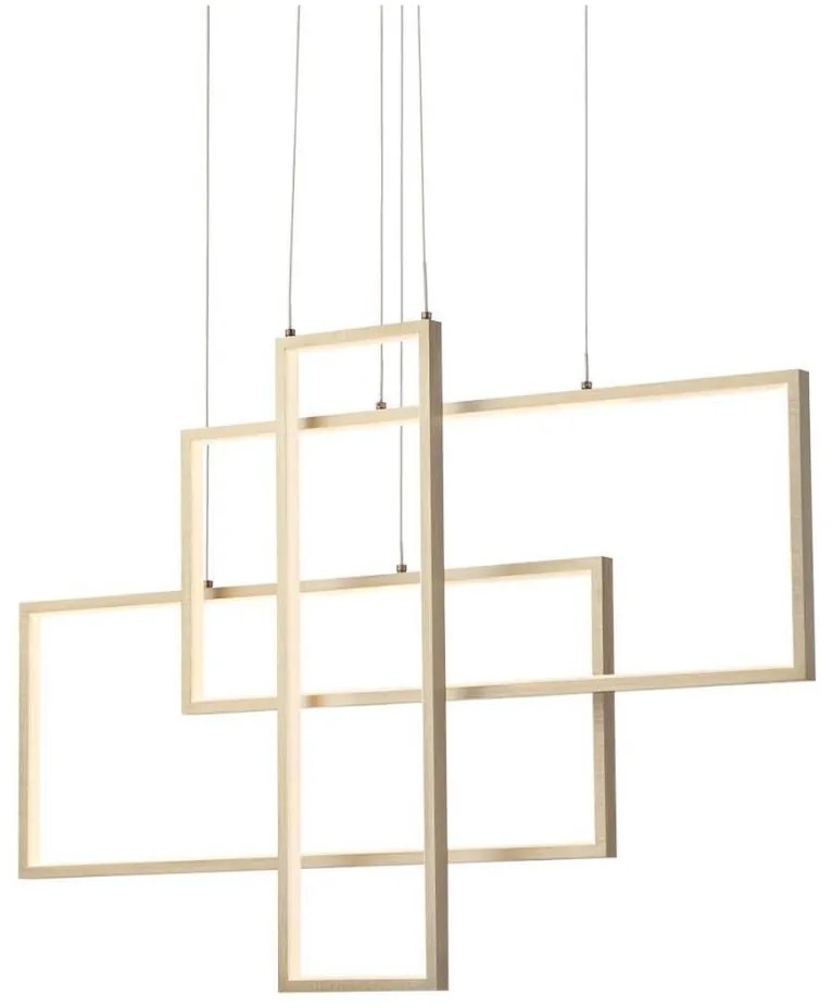 Redo 01-2314 - Stmievateľný LED luster na lanku PLANA LED/60W/230V zlatý