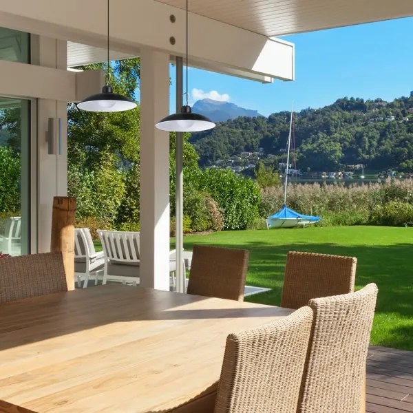 SADA 2x LED Solárne závesné svietidlo LED/6W/3,7V 2000 mAh IP44 + DO