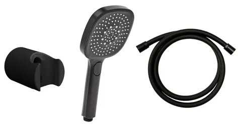 Sprchová hlavica s hadicou SAT čierna matná SATBSDPSETC2, 1 ks