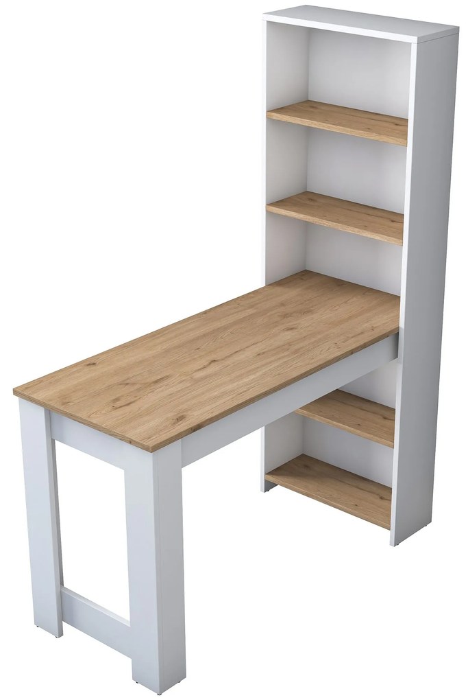 Toaletný stolík Bella biely/orech