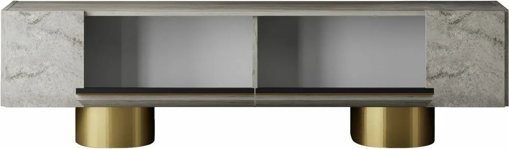 Televízny stolík Bohom Travertine and Gold