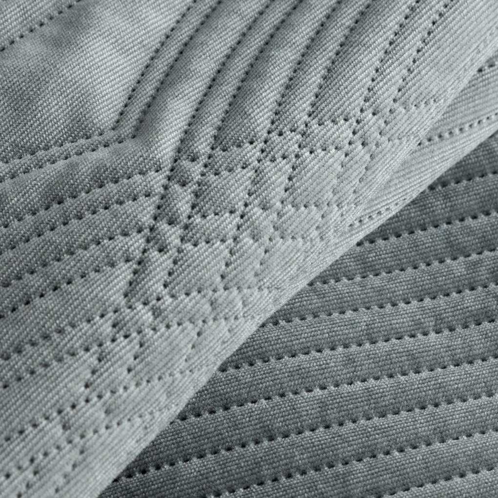 PREHOZ NA POSTEĽ VELVET2 220X240 CM STRIEBORNÝ