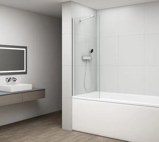 Polysan Fisa vaňová zástena , len sklo, 150x60 cm FS1062