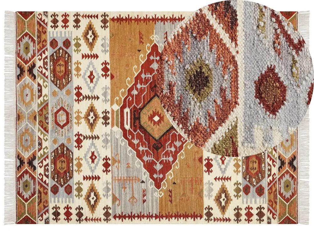 Vlnený kelímový koberec 160 x 230 cm viacfarebný PROSHYAN Beliani