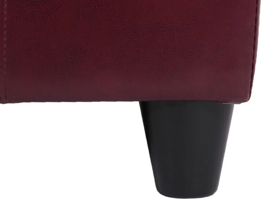 Skladovacia lavica Krien 112 x 45 x 45cm - Červená