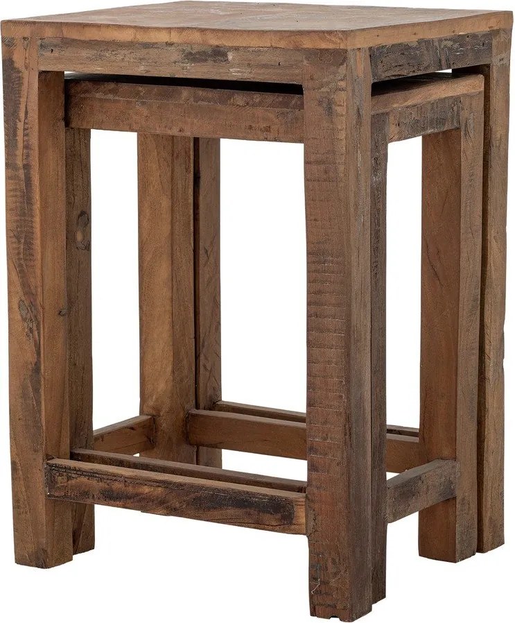 Odkladacie stolíky v súprave 2 ks z recyklovaného dreva 40x36 cm Galen – Bloomingville