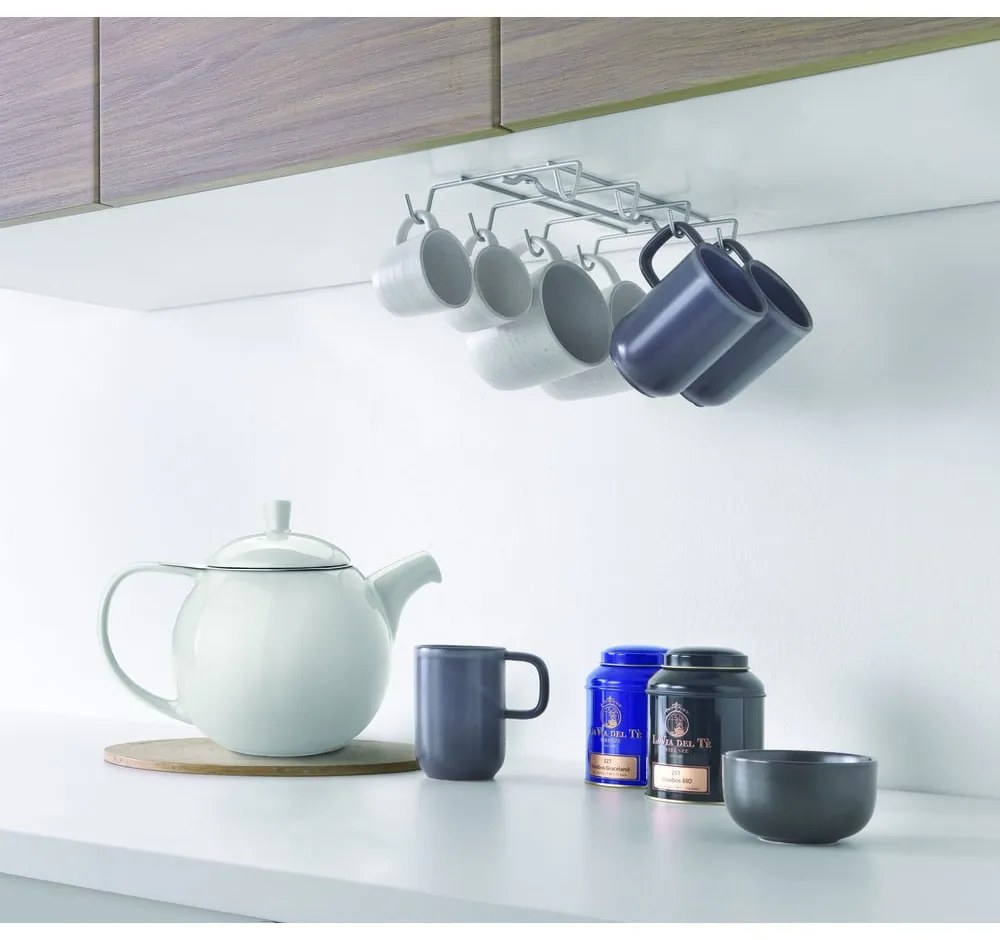 Nástenný oceľový držiak na hrnčeky Octo-Mug – Metaltex
