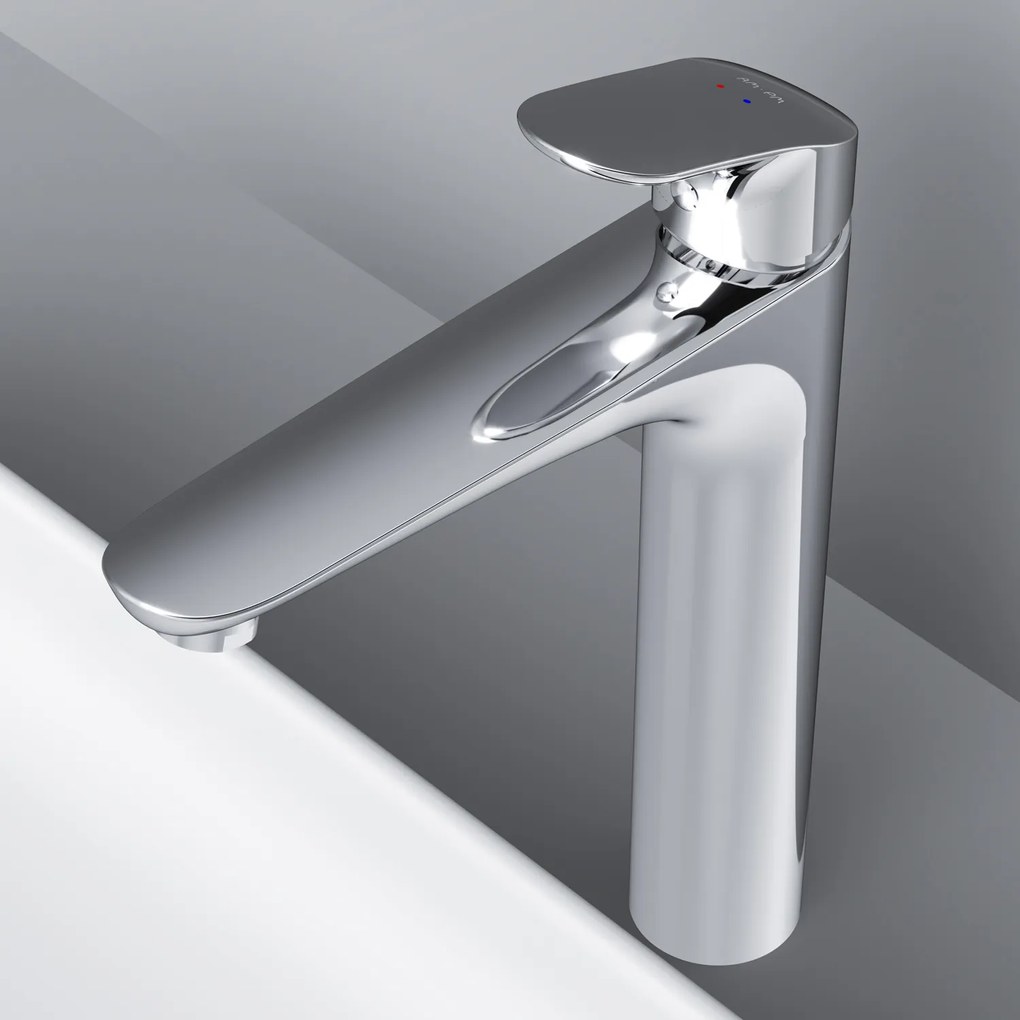 Umývadlová batéria AM.PM Like FLA92200 vysoká s odtokovým ventilom, chróm