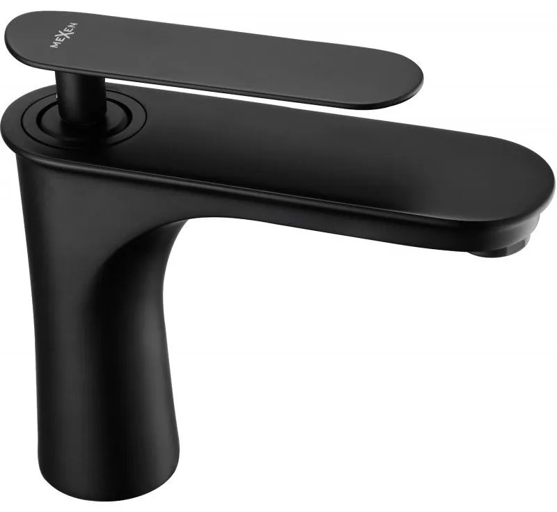 Mexen Trinity, umývadlová batéria, čierna matná, 72600-70