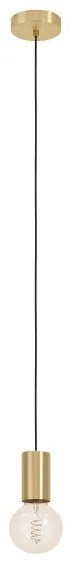 Eglo 900799 - Luster na lanku POZUETA 1xE27/40W/230V zlatá