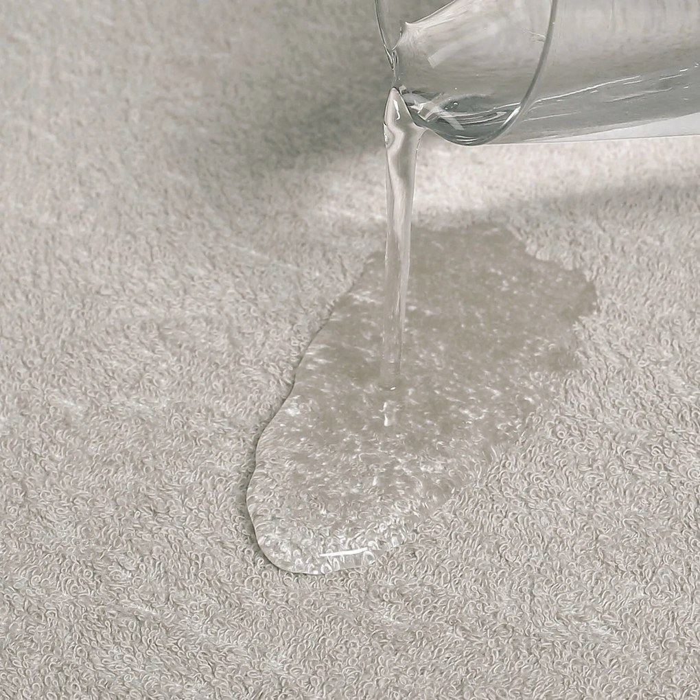 Goldea nepriepustná froté elastická plachta - sivohnedá 120 x 200 cm